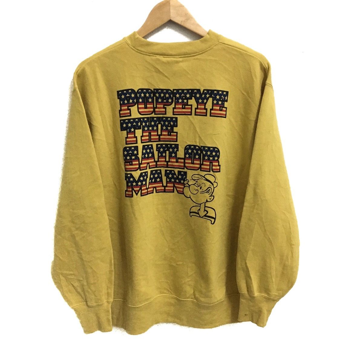 Cartoon Network × Vintage Vintage POPEYE THE SAILORMAN Cartoon Sweatshirt Pullover Size US L / EU 52-54 / 3 - 2 Thumbnail