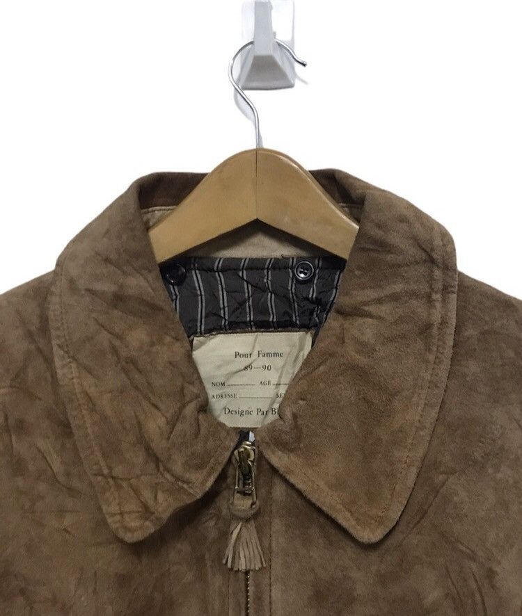 Vintage 🔥Rare🔥Men Bigi MA-1 brown leather bomber jacket Size US M / EU 48-50 / 2 - 6 Thumbnail