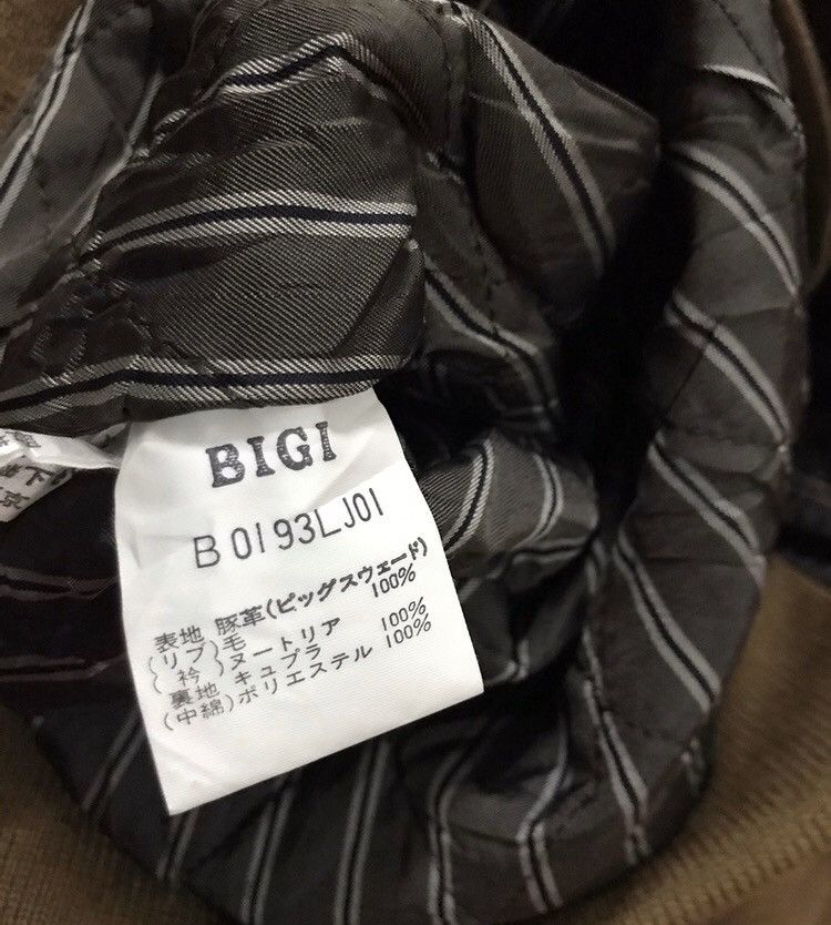 Vintage 🔥Rare🔥Men Bigi MA-1 brown leather bomber jacket Size US M / EU 48-50 / 2 - 8 Thumbnail
