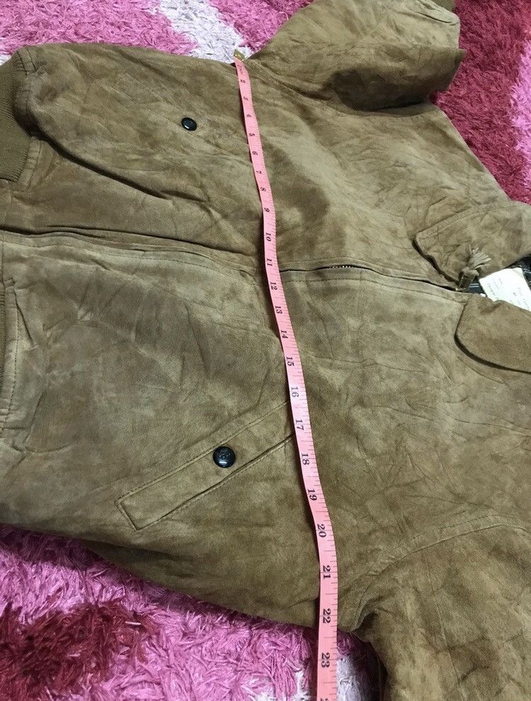 Vintage 🔥Rare🔥Men Bigi MA-1 brown leather bomber jacket Size US M / EU 48-50 / 2 - 9 Thumbnail