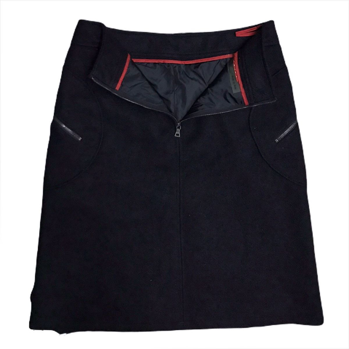 Prada Prada wool skirt by riri zip Size US 29 - 1 Thumbnail