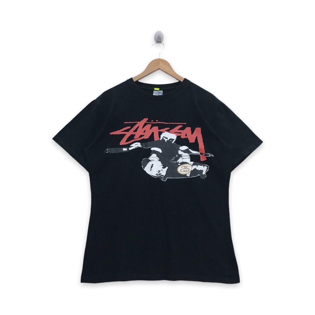 image of Stussy Skateboard Tee in Black, Men's (Size Large)