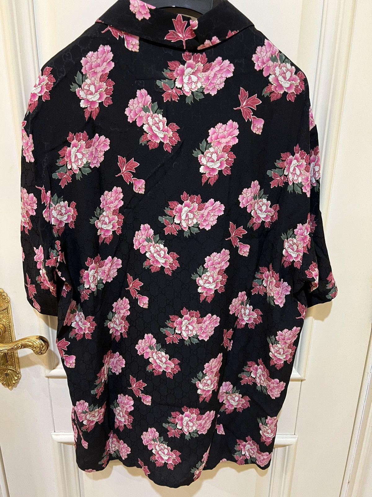 Gucci Silk Peony blossom Hawaiian shirt Size US S / EU 44-46 / 1 - 6 Thumbnail