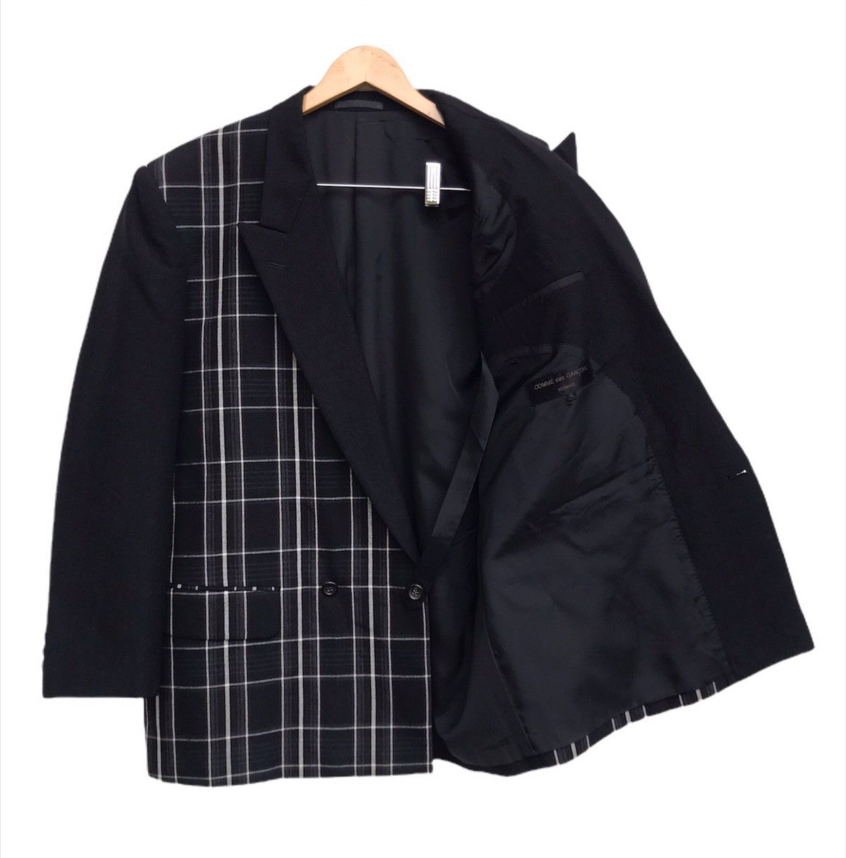 Comme des Garcons Homme Private Collection🔥AD1988 CDGH Checkered Coat Blazer Size US M / EU 48-50 / 2 - 2 Thumbnail