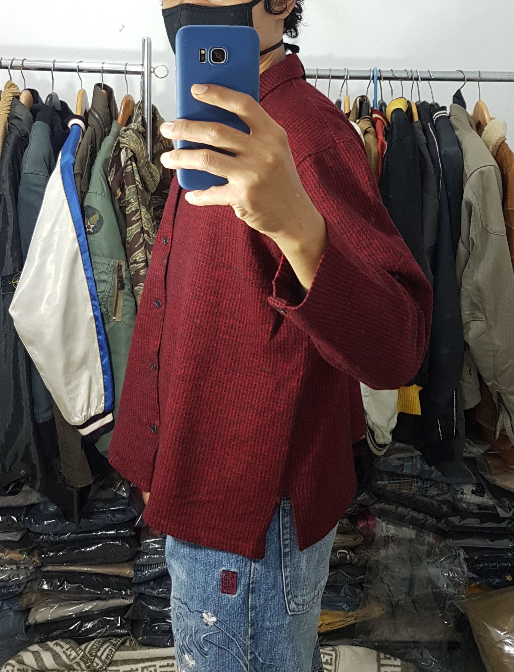 Yohji Yamamoto Fit S to M,Yohji Yamamoto Houndstooth Wool Shirt Size US M / EU 48-50 / 2 - 8 Thumbnail