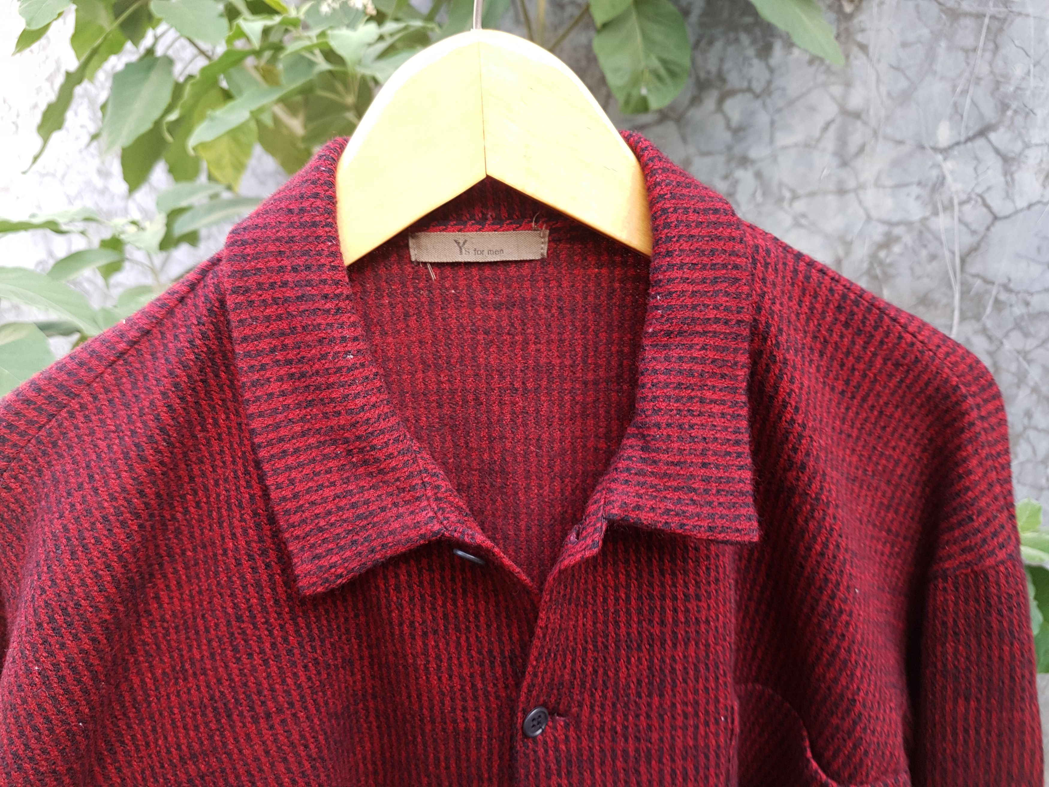 Yohji Yamamoto Fit S to M,Yohji Yamamoto Houndstooth Wool Shirt Size US M / EU 48-50 / 2 - 11 Thumbnail