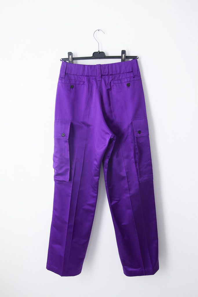Gucci SS01 purple silk cargo pants Size 26" / US 2 / IT 38 - 4 Thumbnail