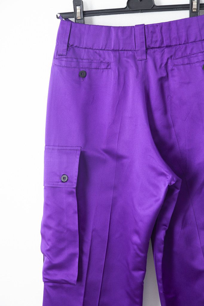 Gucci SS01 purple silk cargo pants Size 26" / US 2 / IT 38 - 5 Thumbnail