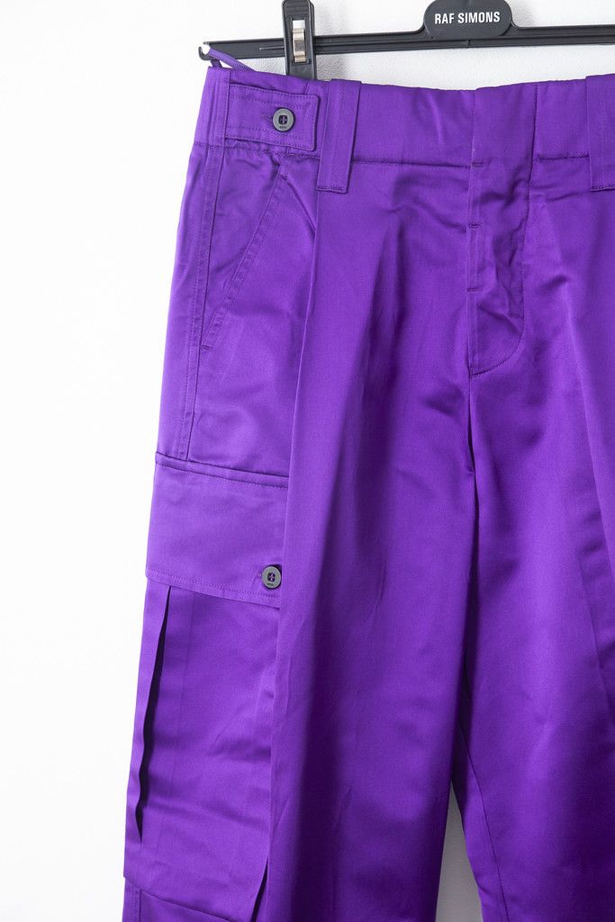 Gucci SS01 purple silk cargo pants Size 26" / US 2 / IT 38 - 3 Thumbnail