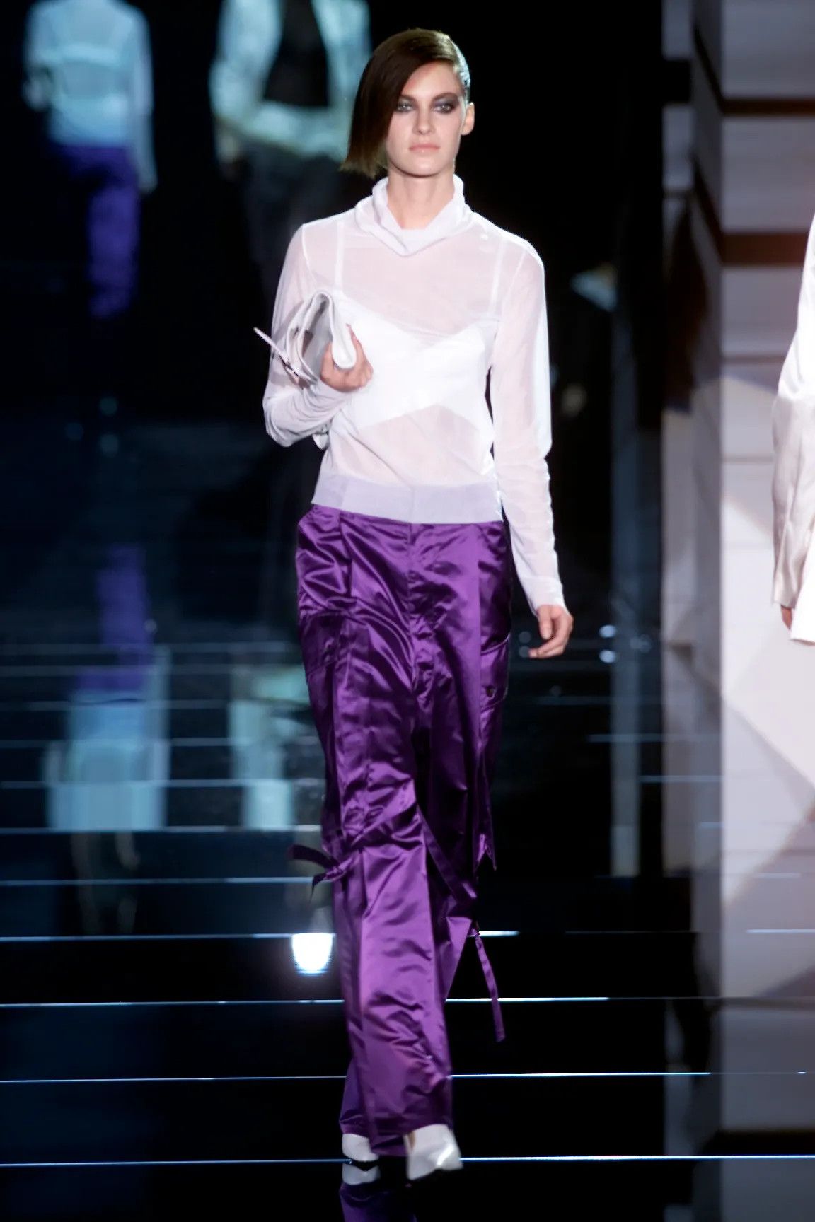 Gucci SS01 purple silk cargo pants Size 26" / US 2 / IT 38 - 8 Thumbnail