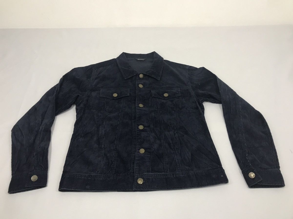 Japanese Brand Scisab Denim Trucker Jacket Corduroy Button Double Pockets Size S / US 4 / IT 40 - 1 Thumbnail