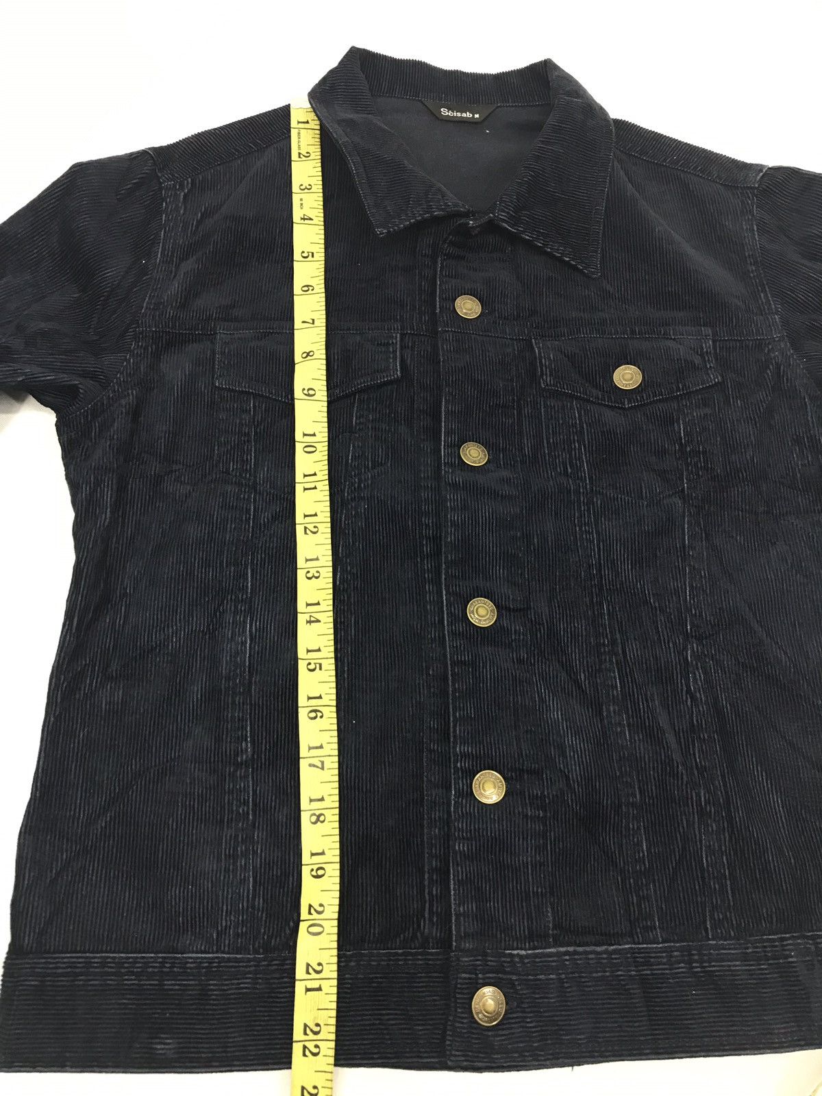 Japanese Brand Scisab Denim Trucker Jacket Corduroy Button Double Pockets Size S / US 4 / IT 40 - 9 Thumbnail