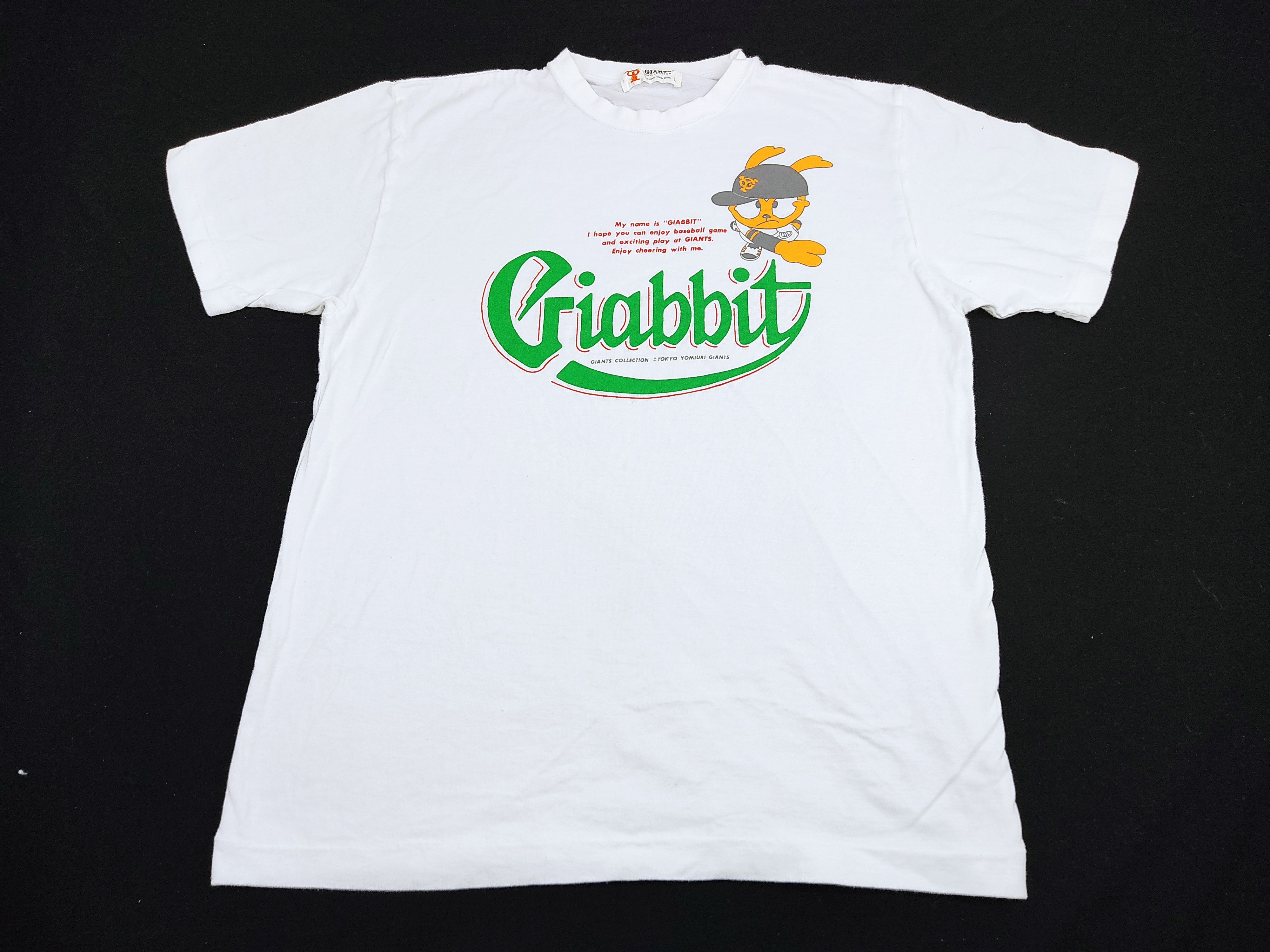 image of Athletic x Vintage 90's Giabbit Mascot Logo Giants Collection Tokyo in White, Men's (Size Small)