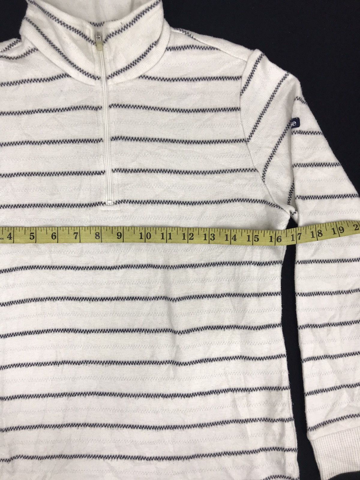 Ellesse Vintage Ellesse Slim fits Tee Striped Half Zipper Size S / US 4 / IT 40 - 5 Thumbnail