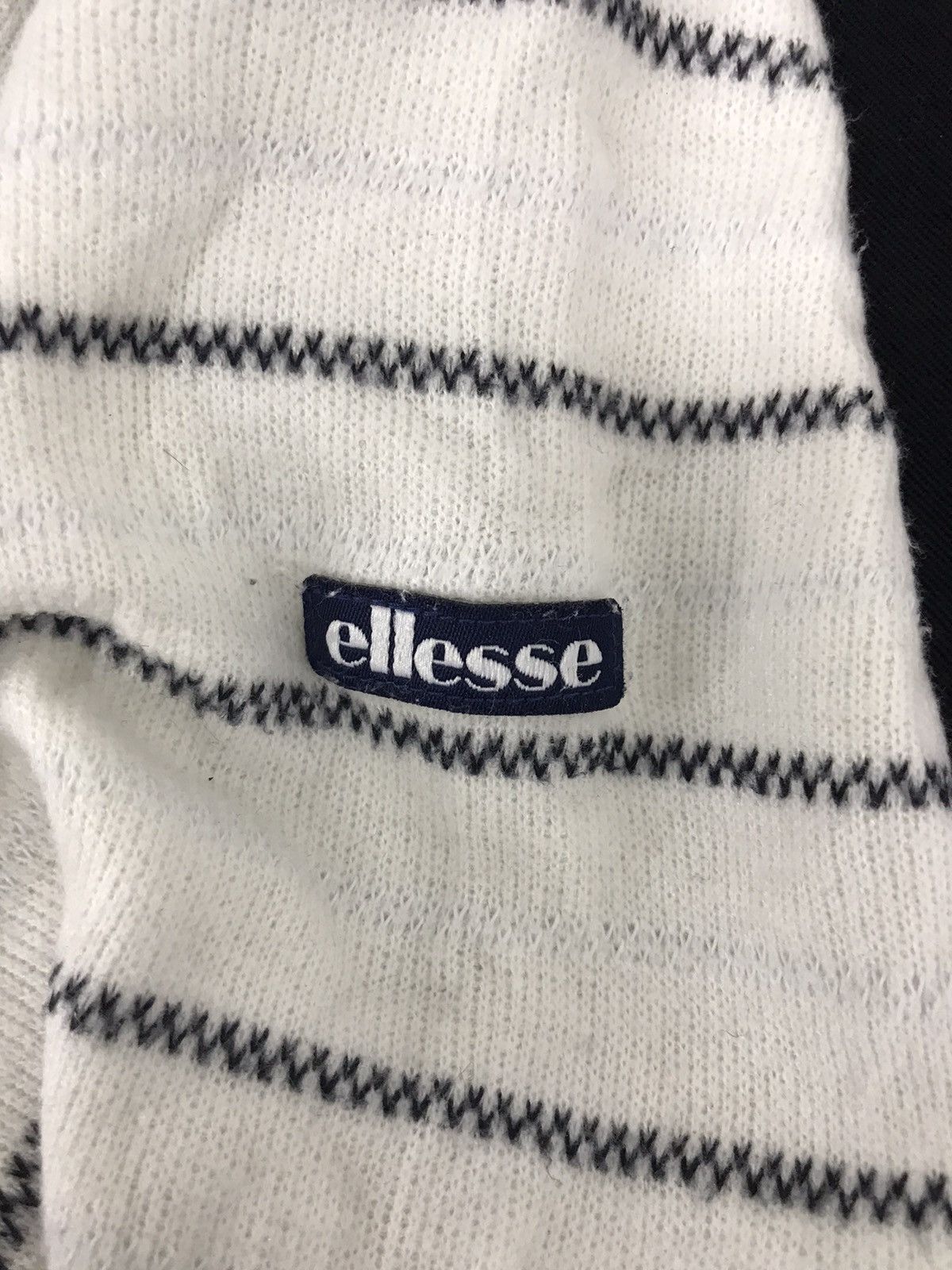 Ellesse Vintage Ellesse Slim fits Tee Striped Half Zipper Size S / US 4 / IT 40 - 2 Thumbnail