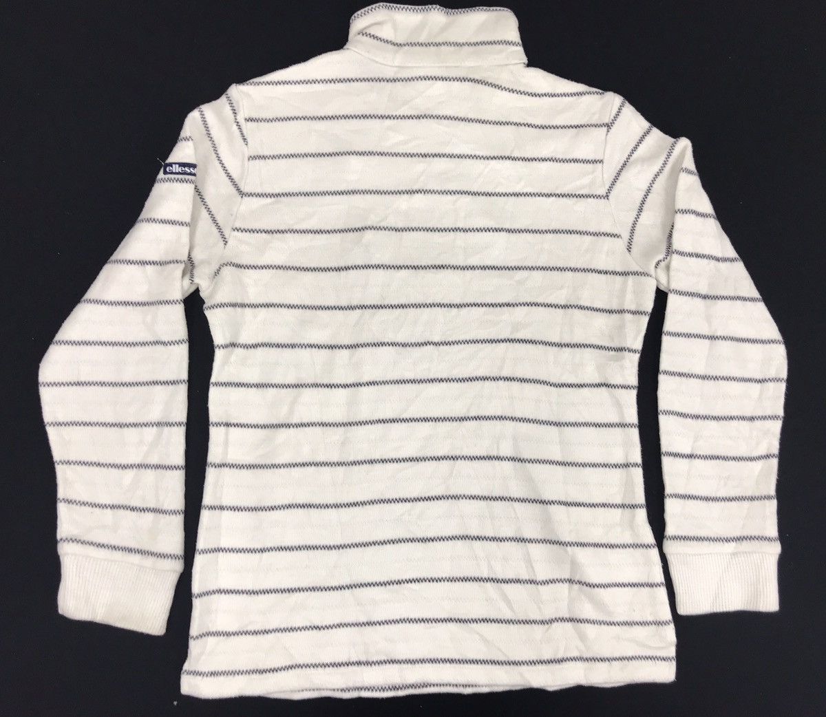 Ellesse Vintage Ellesse Slim fits Tee Striped Half Zipper Size S / US 4 / IT 40 - 4 Thumbnail