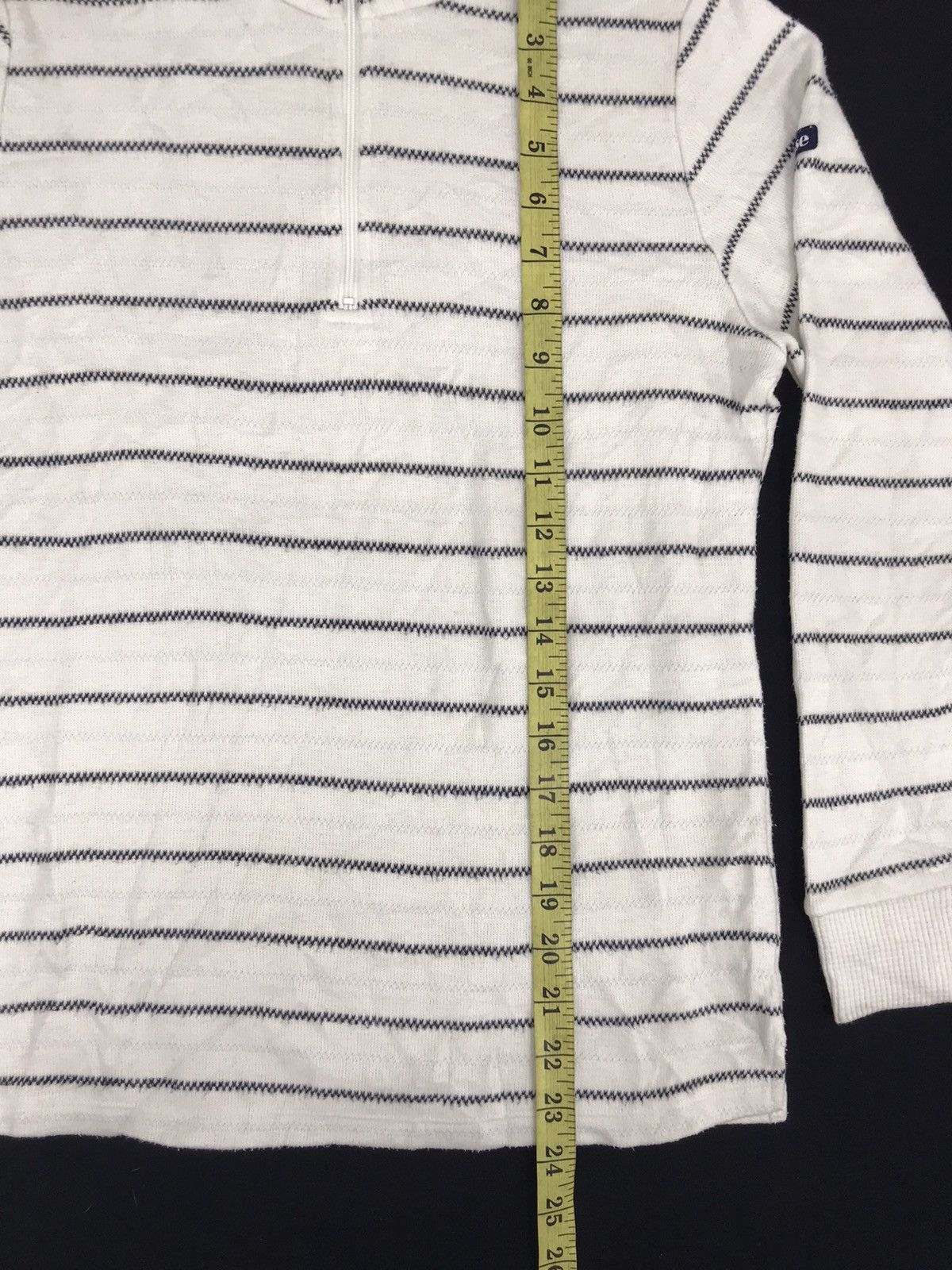Ellesse Vintage Ellesse Slim fits Tee Striped Half Zipper Size S / US 4 / IT 40 - 6 Thumbnail