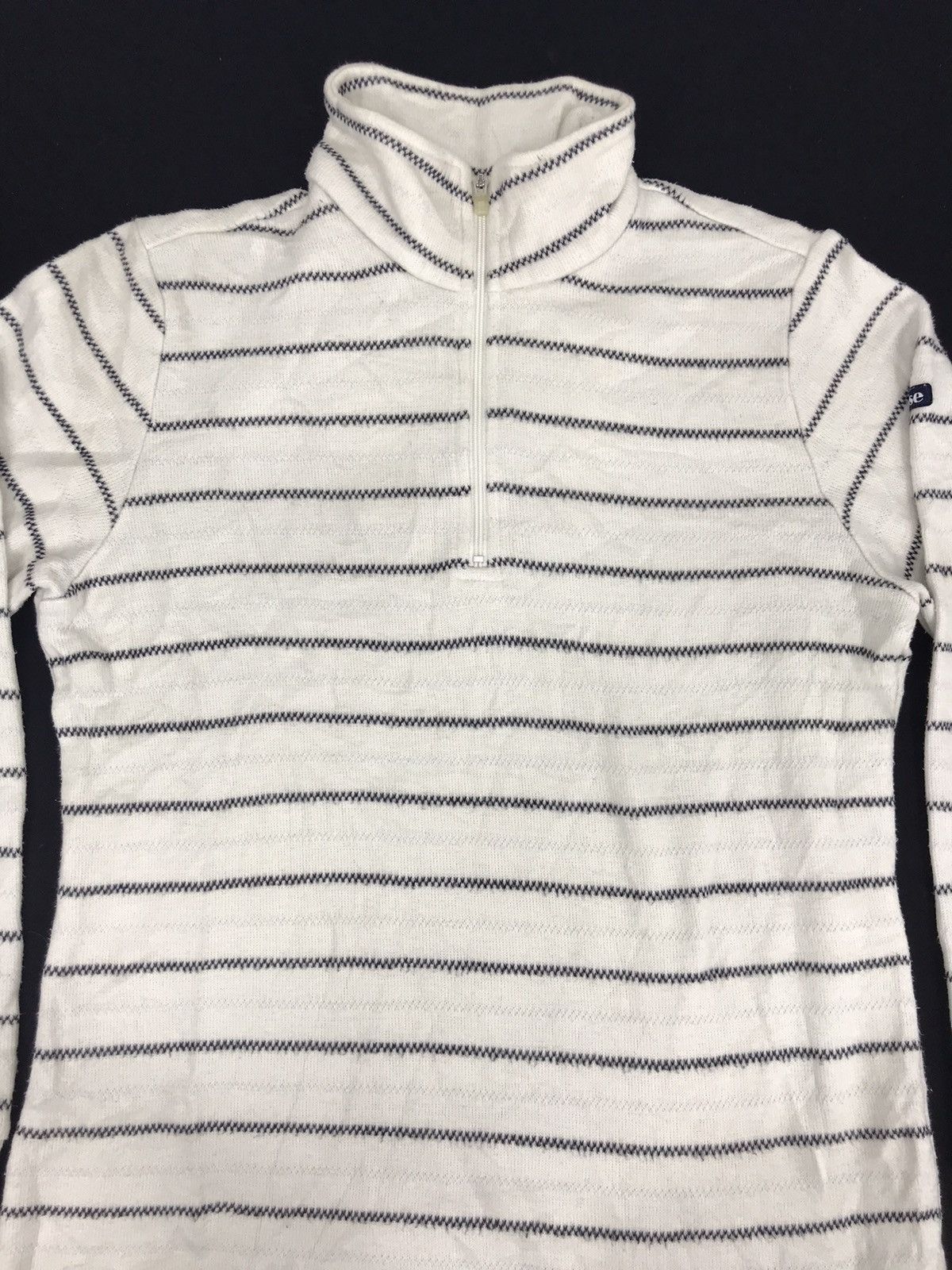 Ellesse Vintage Ellesse Slim fits Tee Striped Half Zipper Size S / US 4 / IT 40 - 3 Thumbnail
