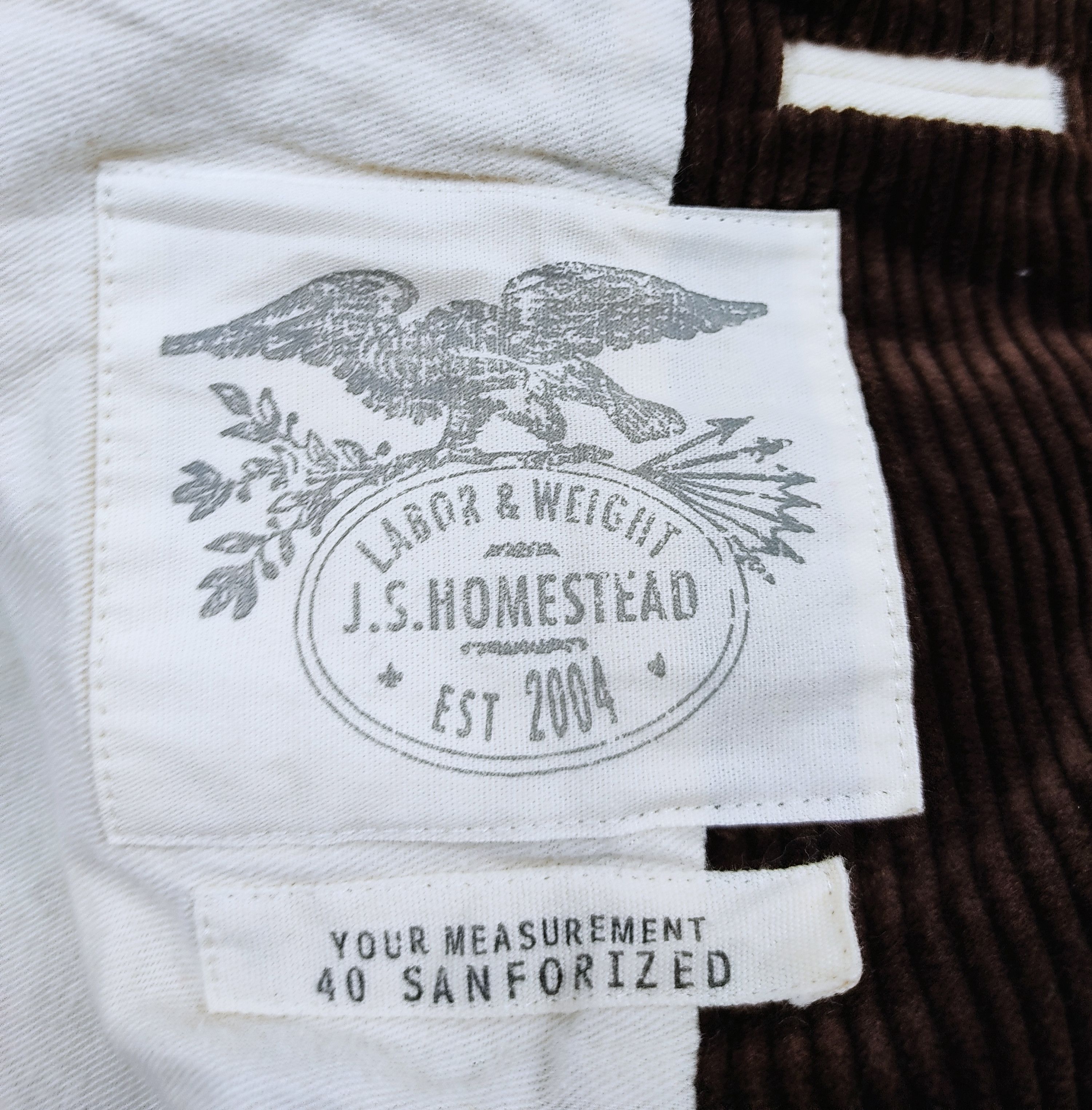 Japanese Brand J S Homestead Worker Corduroy Jacket Double Pockets Size US S / EU 44-46 / 1 - 3 Thumbnail
