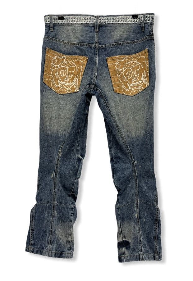 PPFM SICK🔥 PPFM BOOZE & PILLS & POWDER Cropped Style Denim Size US 32 / EU 48 - 4 Thumbnail