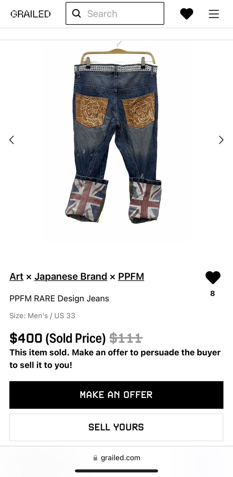 PPFM SICK🔥 PPFM BOOZE & PILLS & POWDER Cropped Style Denim Size US 32 / EU 48 - 16 Thumbnail