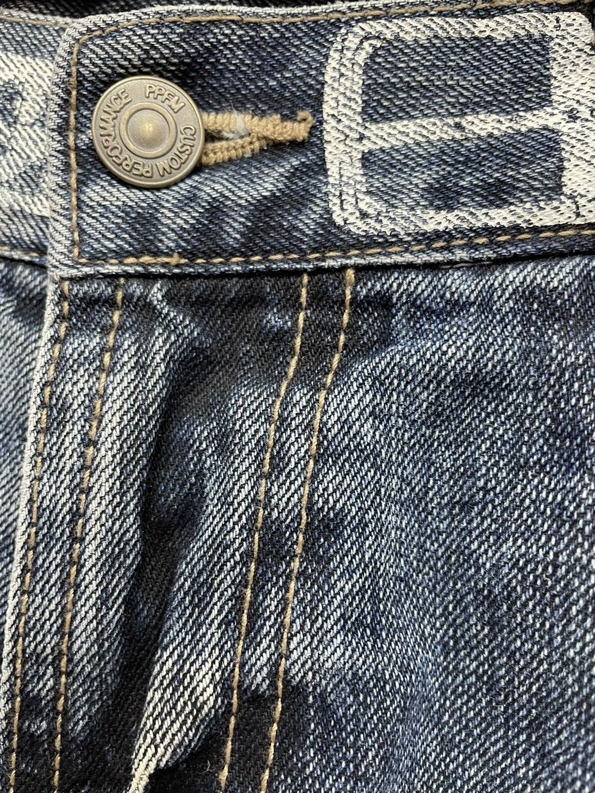 PPFM SICK🔥 PPFM BOOZE & PILLS & POWDER Cropped Style Denim Size US 32 / EU 48 - 9 Thumbnail