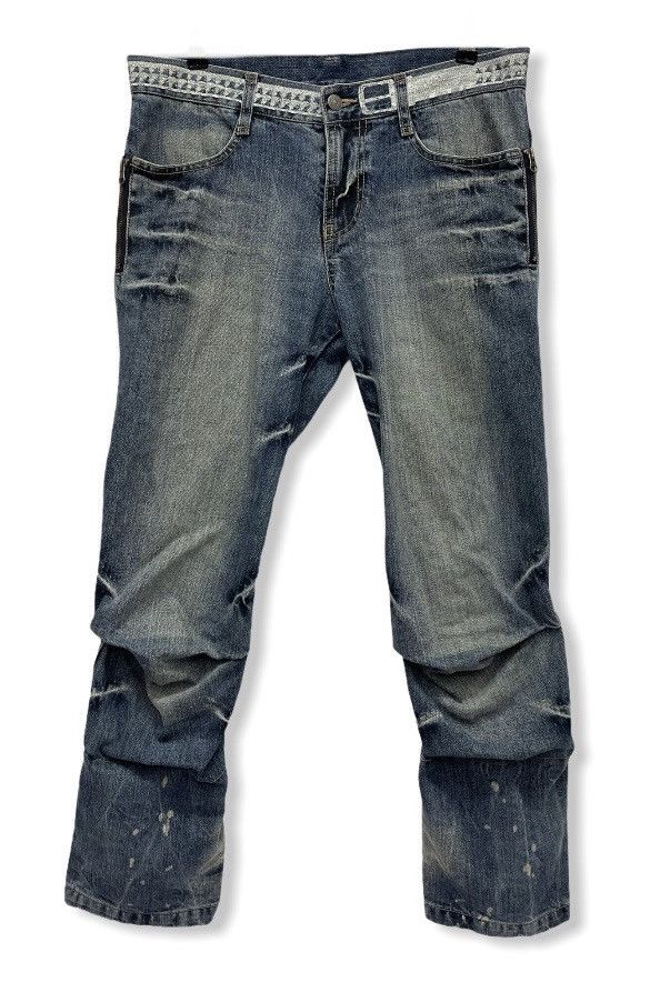 PPFM SICK🔥 PPFM BOOZE & PILLS & POWDER Cropped Style Denim Size US 32 / EU 48 - 3 Thumbnail
