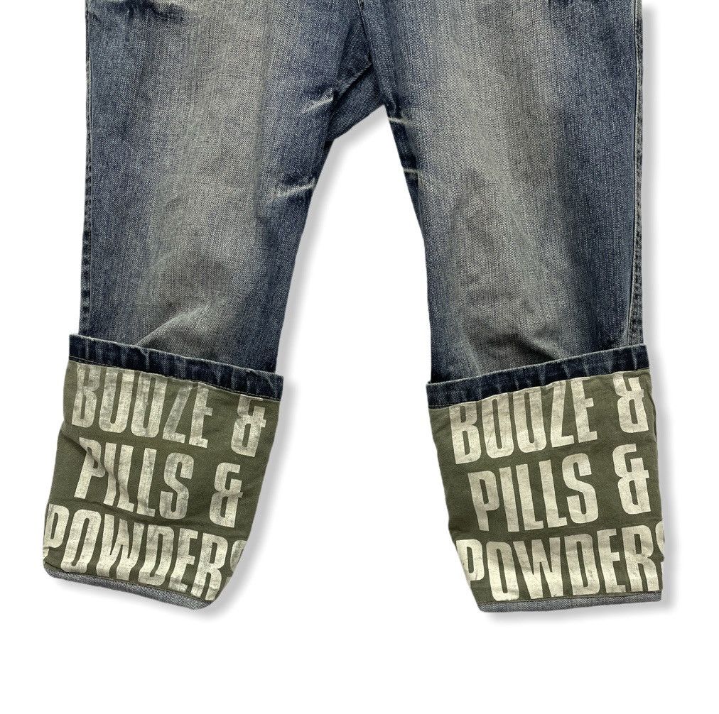 PPFM SICK🔥 PPFM BOOZE & PILLS & POWDER Cropped Style Denim Size US 32 / EU 48 - 5 Thumbnail