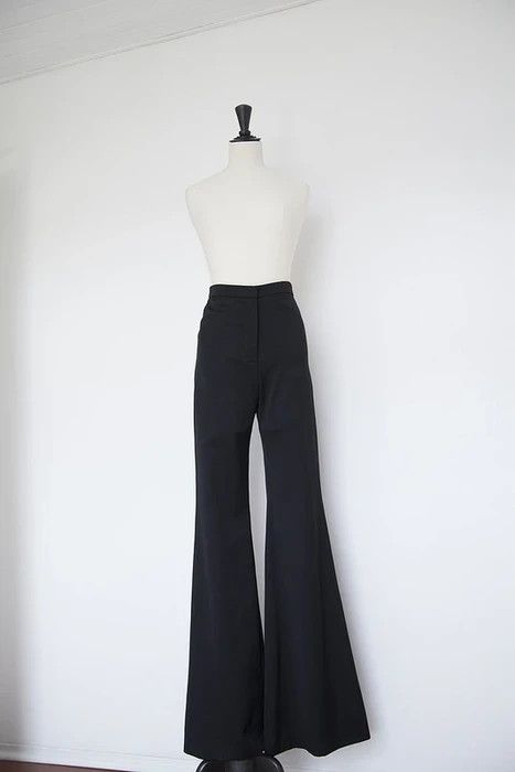 Balmain 2015 black flared pants Size 26" / US 2 / IT 38 - 2 Thumbnail