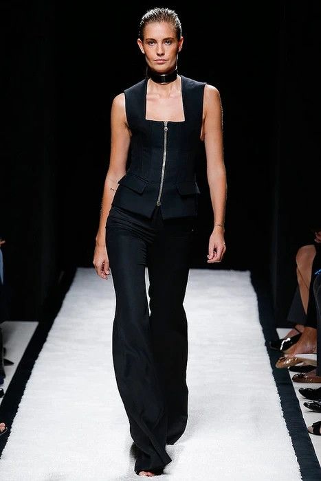 image of Balmain 2015 Black Flared Pants, Women's (Size 26)