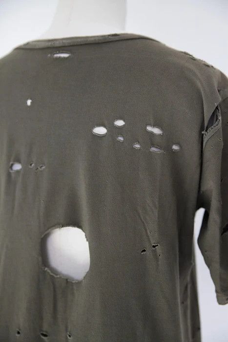 Balmain SS10 destroyed military t-shirt Size XS / US 0-2 / IT 36-38 - 5 Thumbnail