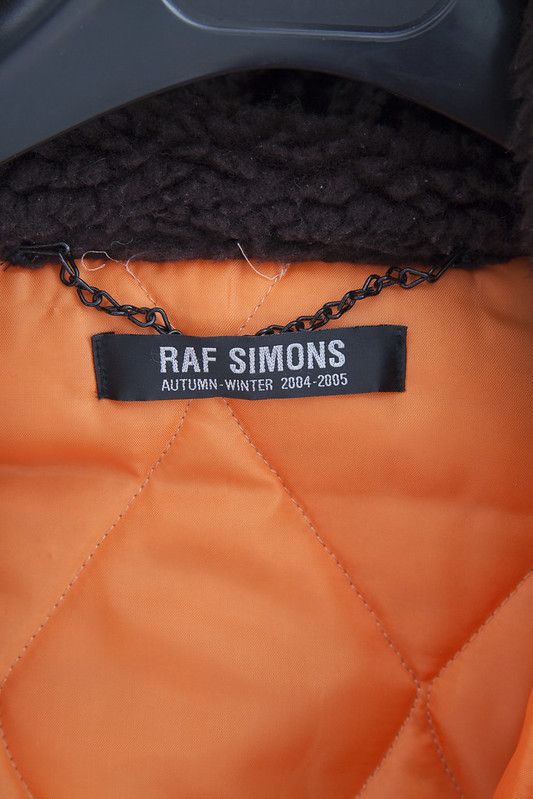 Raf Simons AW04 burgundy Waves parka Size US S / EU 44-46 / 1 - 7 Thumbnail