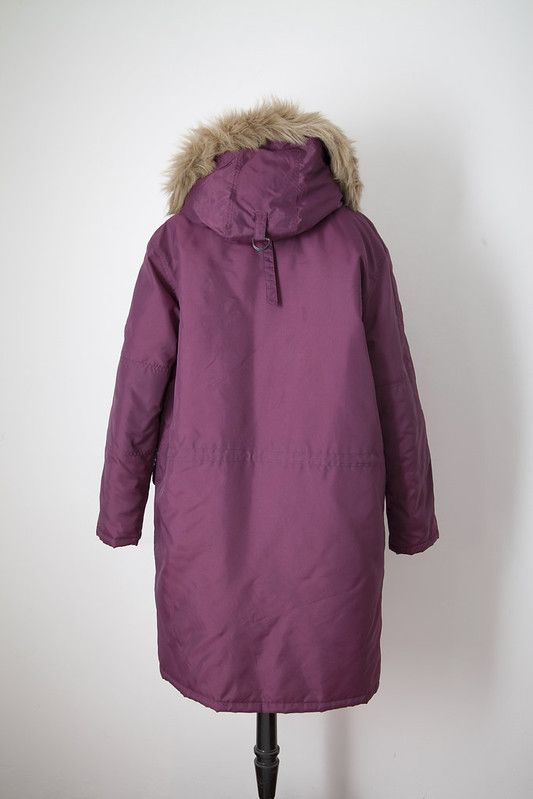 Raf Simons AW04 burgundy Waves parka Size US S / EU 44-46 / 1 - 6 Thumbnail