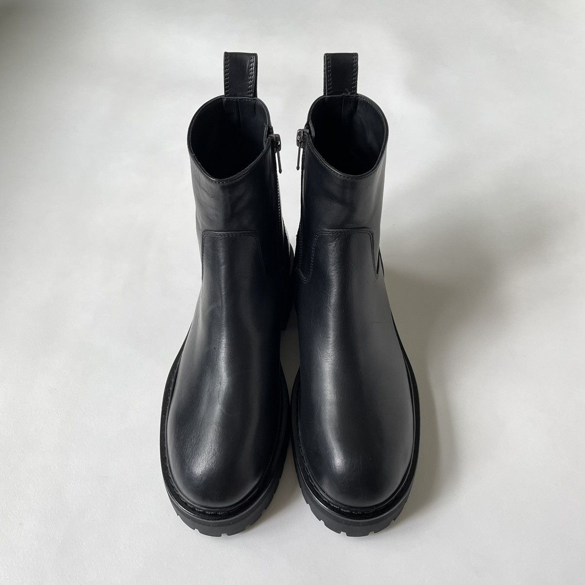 Ann Demeulemeester Black Leather ‘Tucson’ Combat Boots Size US 9 / IT 39 - 4 Thumbnail