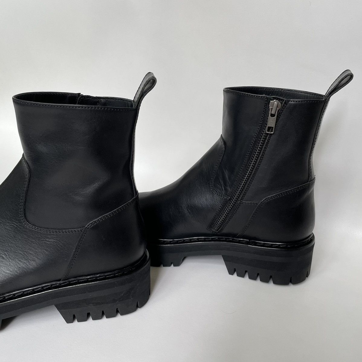 Ann Demeulemeester Black Leather ‘Tucson’ Combat Boots Size US 9 / IT 39 - 7 Thumbnail
