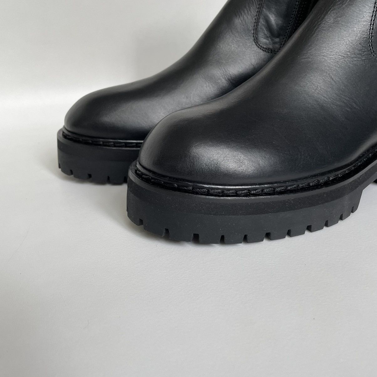 Ann Demeulemeester Black Leather ‘Tucson’ Combat Boots Size US 9 / IT 39 - 6 Thumbnail