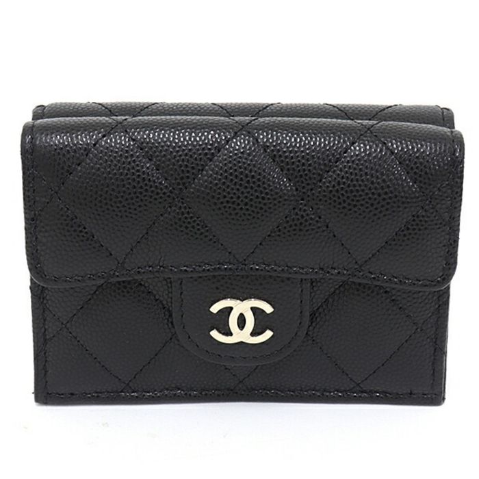 Chanel Chanel Classic Small Flap Trifold Wallet Matelasse Cocomark ...