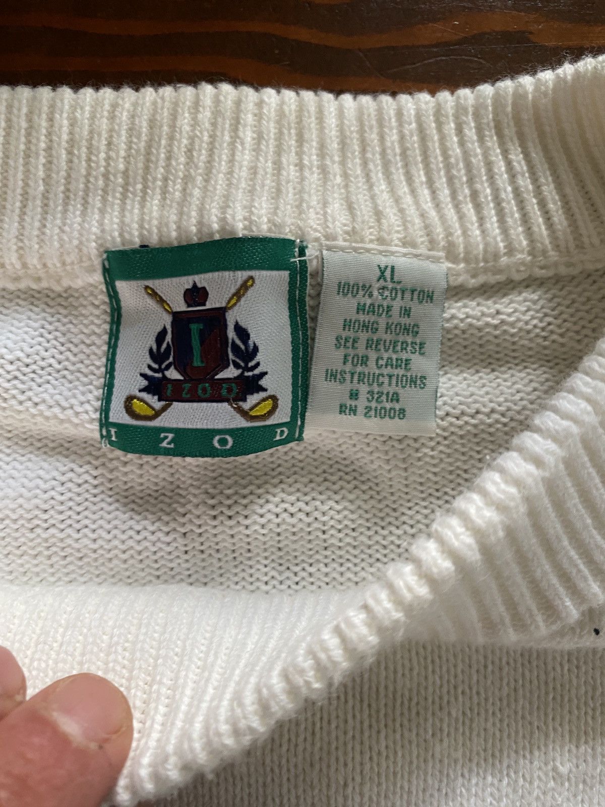 Izod Vintage 80’s Izod Golf Embroidery Big Image Knit Sweater Size US XL / EU 56 / 4 - 3 Thumbnail