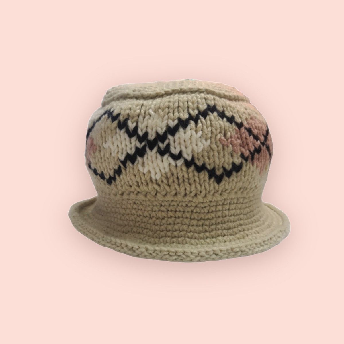 Aran Isles Knitwear × Japanese Brand JAPAN VINTAGE CUSTOM KNITTED BEANIE HAT Size ONE SIZE - 7 Thumbnail