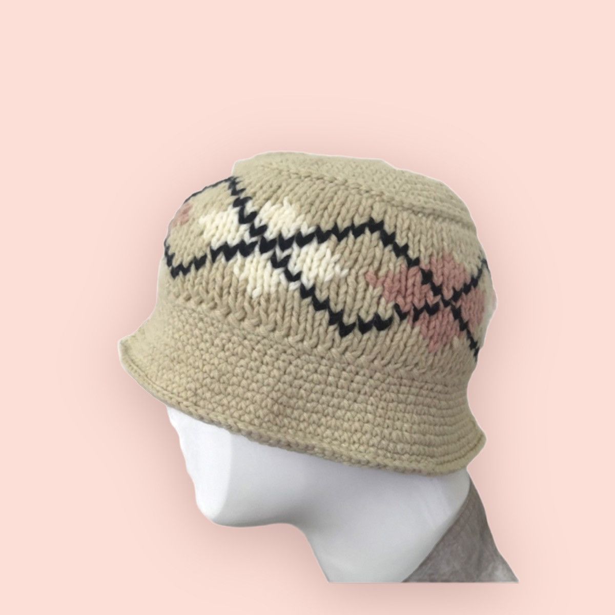 Aran Isles Knitwear × Japanese Brand JAPAN VINTAGE CUSTOM KNITTED BEANIE HAT Size ONE SIZE - 12 Thumbnail