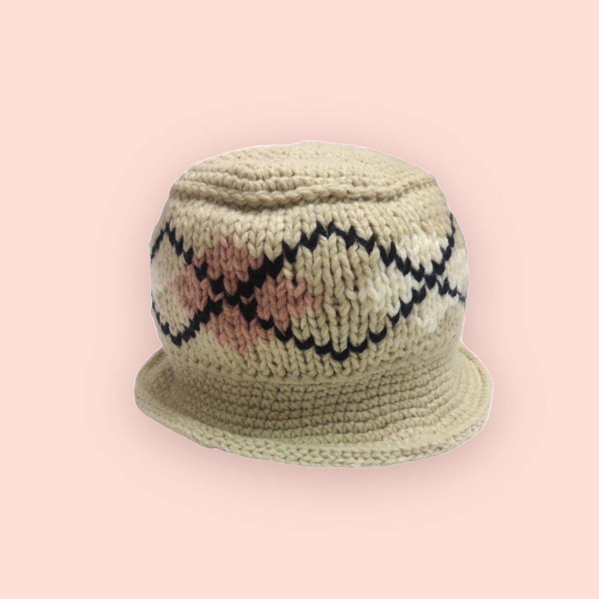Aran Isles Knitwear × Japanese Brand JAPAN VINTAGE CUSTOM KNITTED BEANIE HAT Size ONE SIZE - 6 Thumbnail
