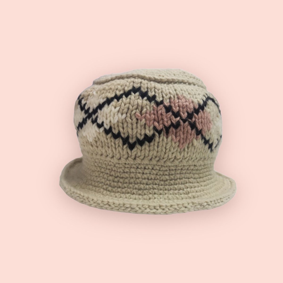 Aran Isles Knitwear × Japanese Brand JAPAN VINTAGE CUSTOM KNITTED BEANIE HAT Size ONE SIZE - 5 Thumbnail