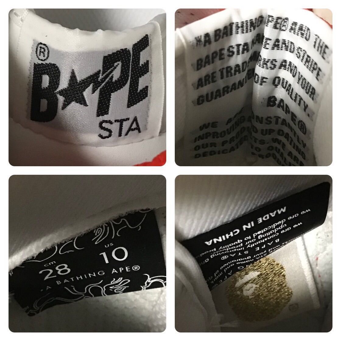 Bape Leather BAPESTA sneakers navy a bathing ape BAPE STA shoes Size US 10 / EU 43 - 9 Thumbnail