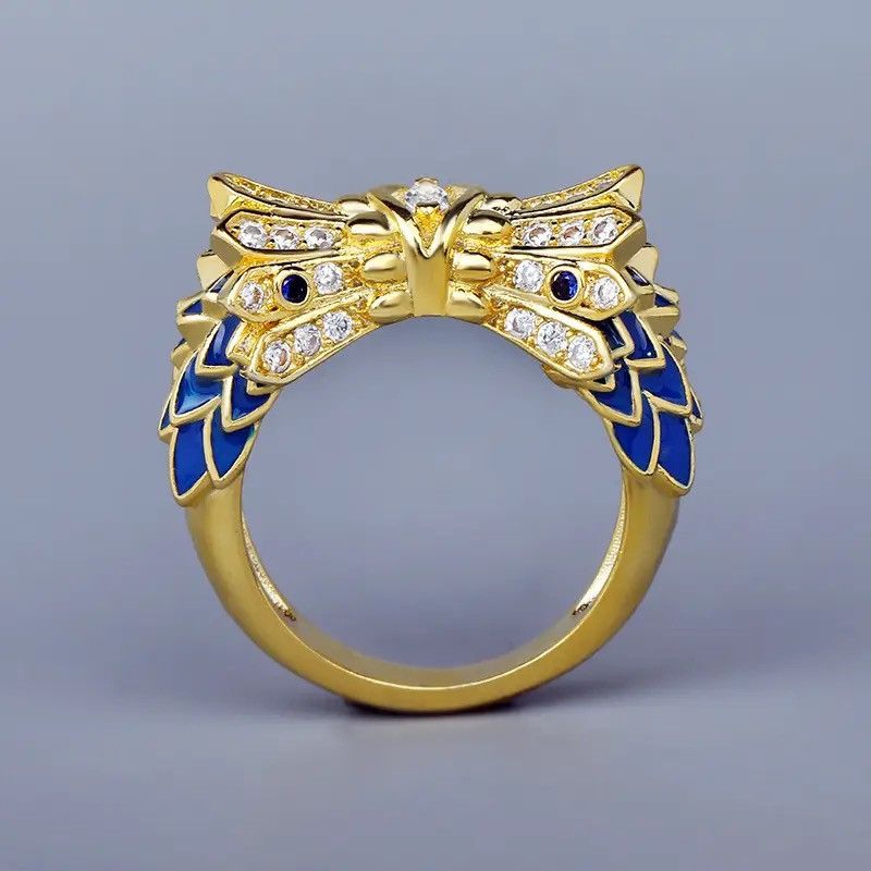 Jewelry Creative Handmade Owl Ring Size ONE SIZE - 1 Thumbnail