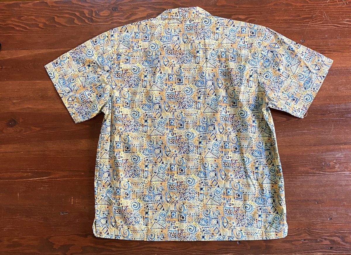 Vintage Vintage 80’s Blue Generation Batik Abstract Button Up Size US L / EU 52-54 / 3 - 9 Thumbnail