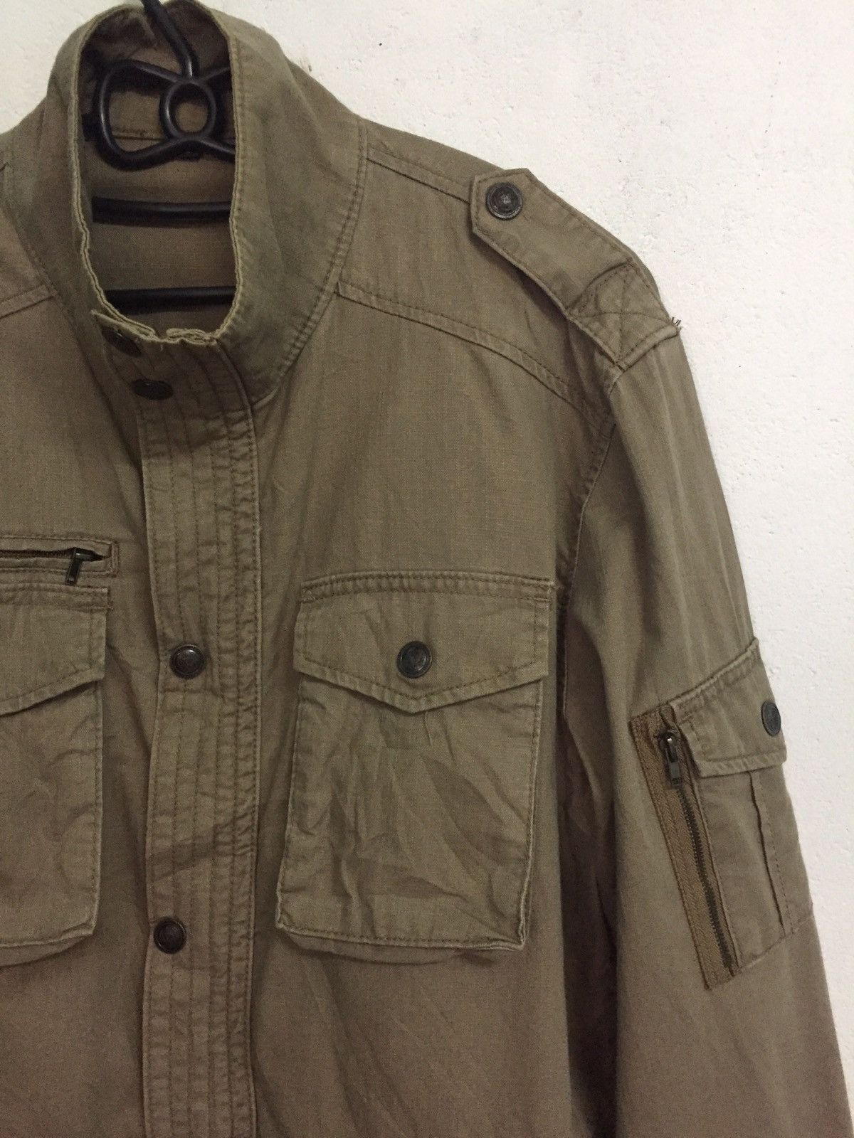 Japanese Brand Multi Pockets Outdoor Utility Cargo Style Jacket Size US L / EU 52-54 / 3 - 4 Thumbnail