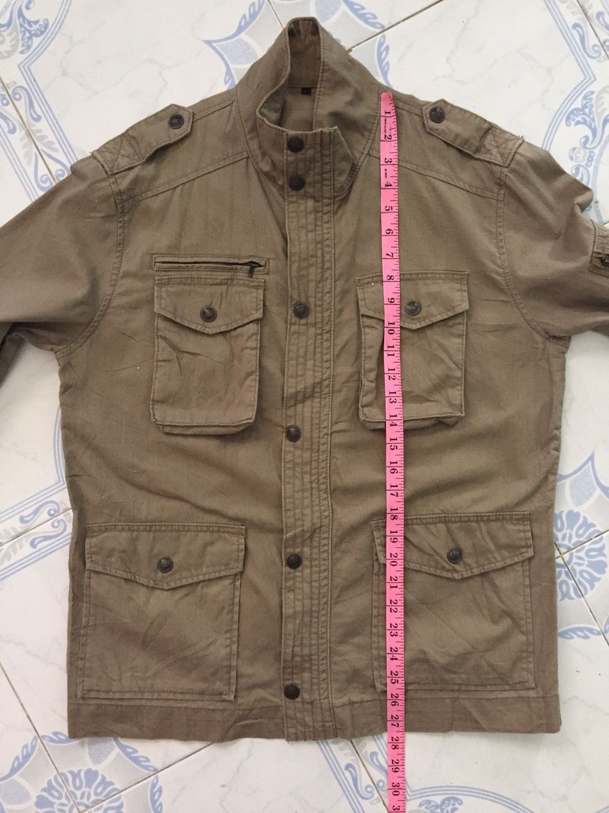 Japanese Brand Multi Pockets Outdoor Utility Cargo Style Jacket Size US L / EU 52-54 / 3 - 15 Thumbnail