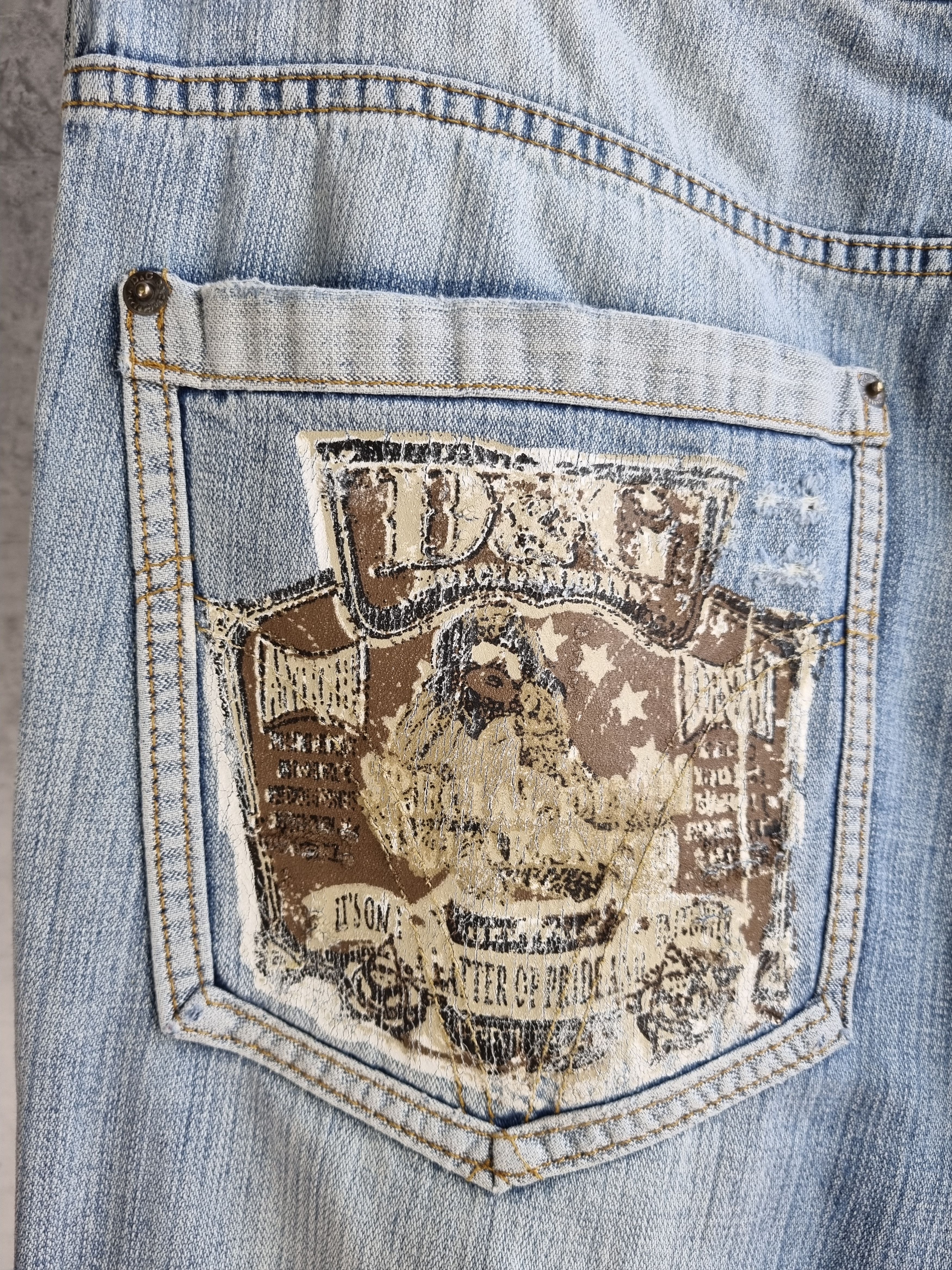 Dolce & Gabbana 2006 Ripped Dirty Color Dolce and Gabbana Denim Jean Size US 36 / EU 52 - 8 Thumbnail