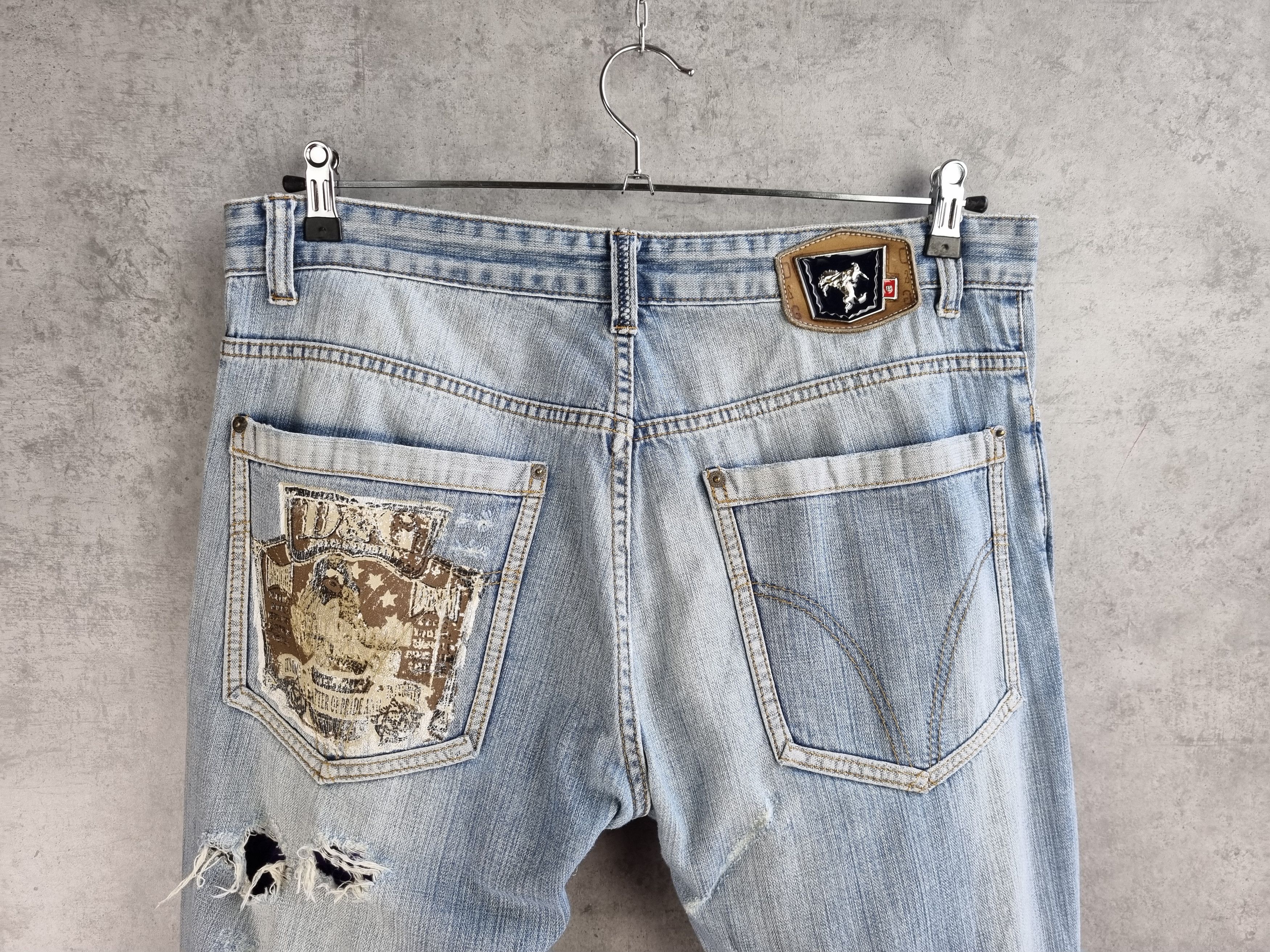 Dolce & Gabbana 2006 Ripped Dirty Color Dolce and Gabbana Denim Jean Size US 36 / EU 52 - 3 Thumbnail