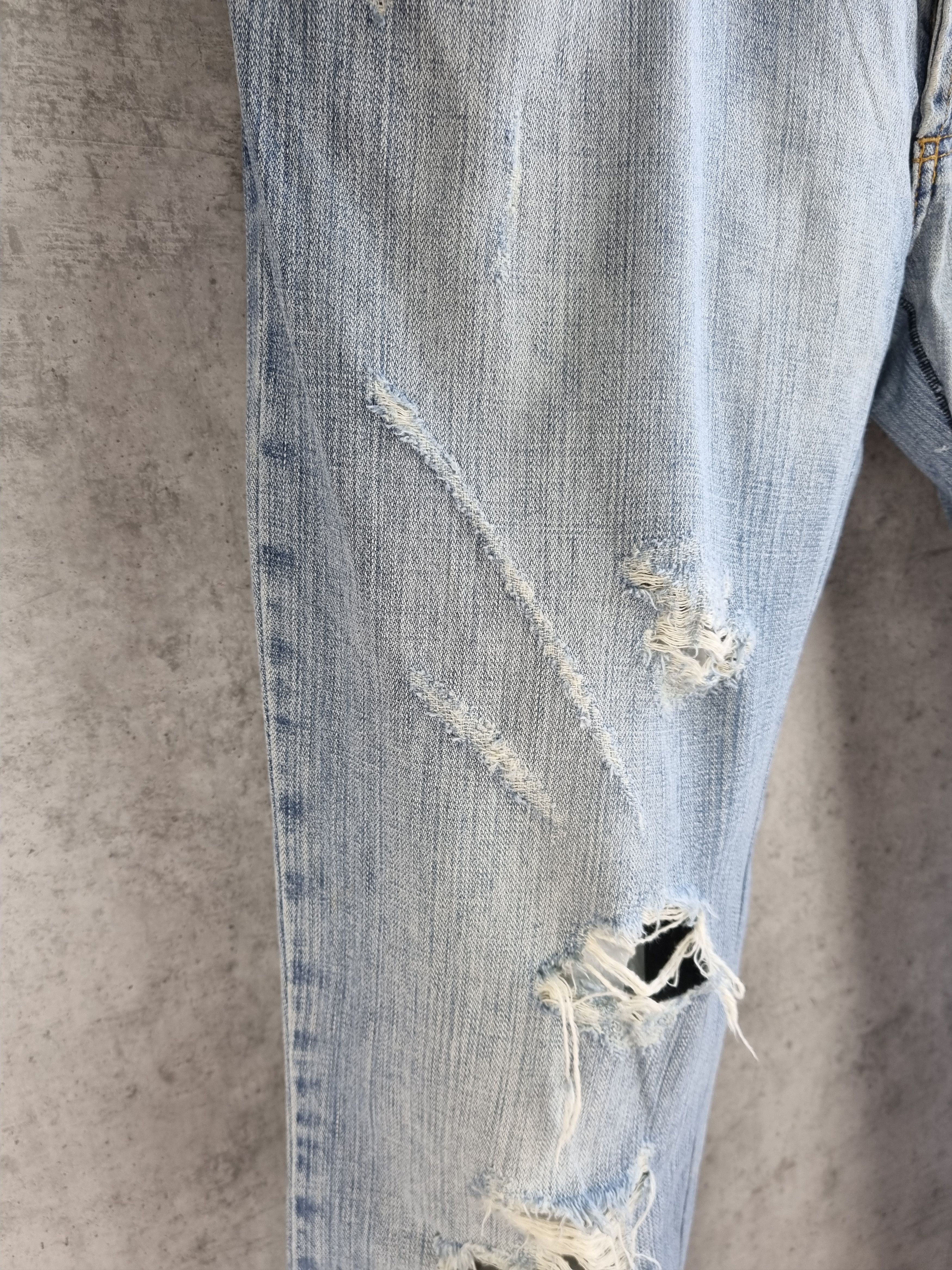 Dolce & Gabbana 2006 Ripped Dirty Color Dolce and Gabbana Denim Jean Size US 36 / EU 52 - 12 Thumbnail